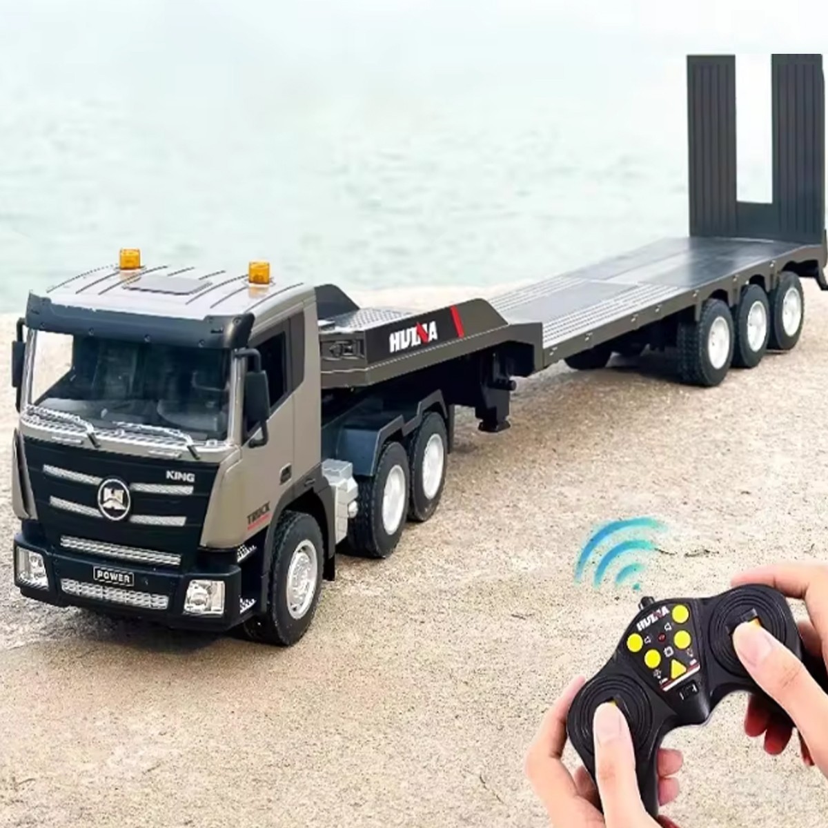 NEW 1318 RC Platform Trailer 1/24 9CH Remote Control Trailer Truck With 2Battery