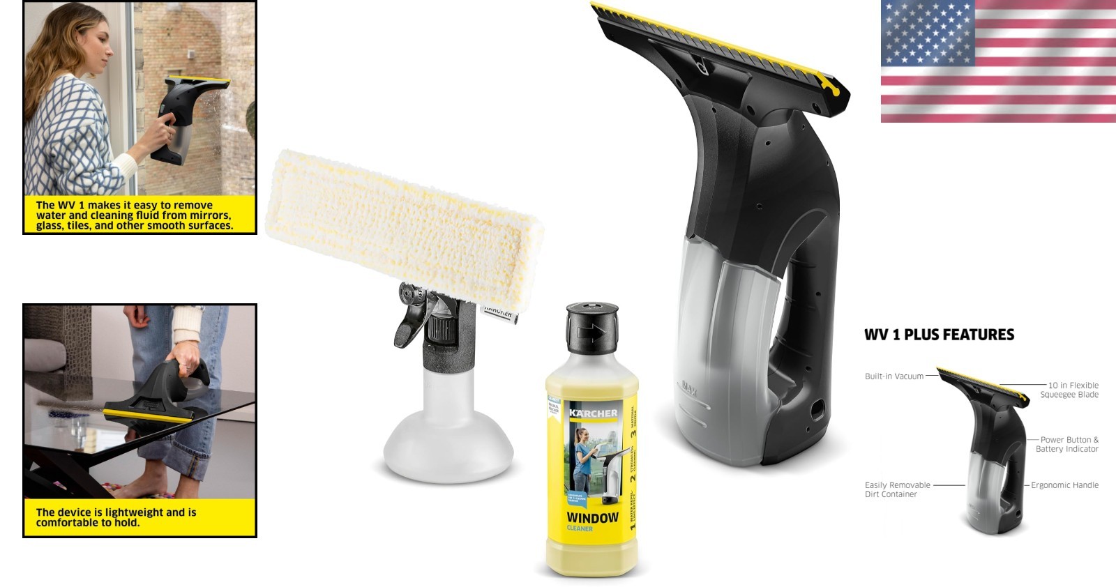 Karcher WV 1 Plus - Quick Window Cleaning Solution