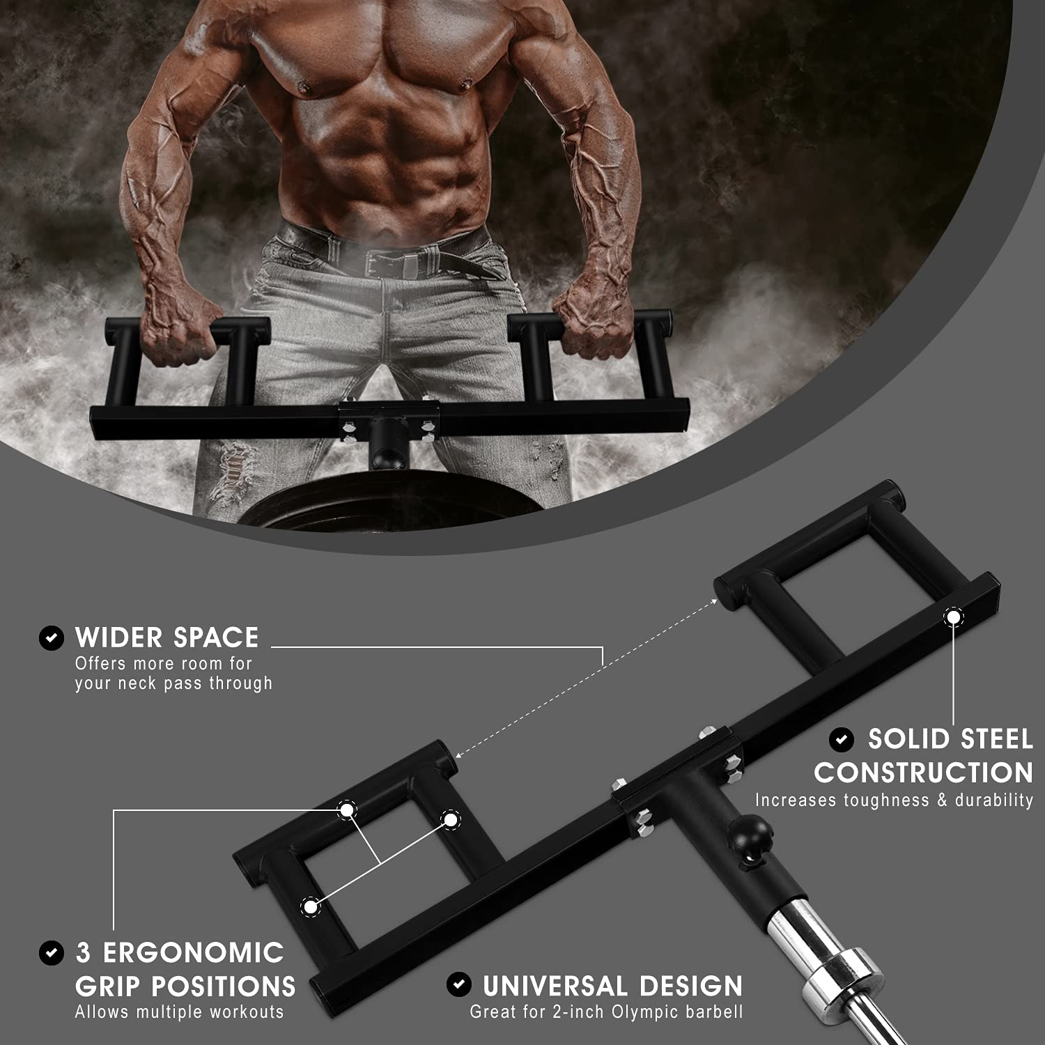 Yes4All Viking Press Attachment – Great A. (Black) Handle