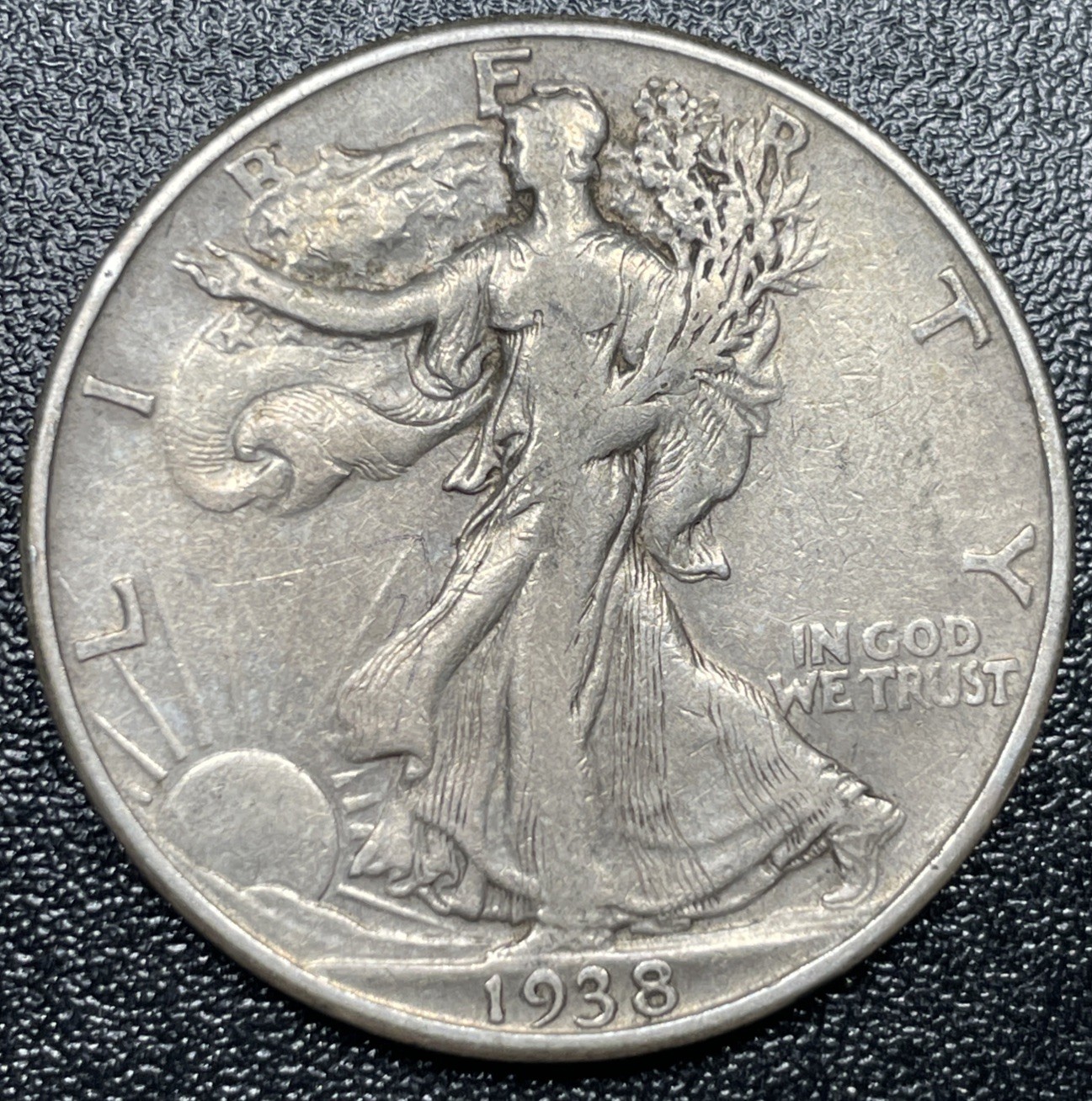 1938-D Walking Liberty Half Dollar 50c Choice Very Fine VF+/XF Coin