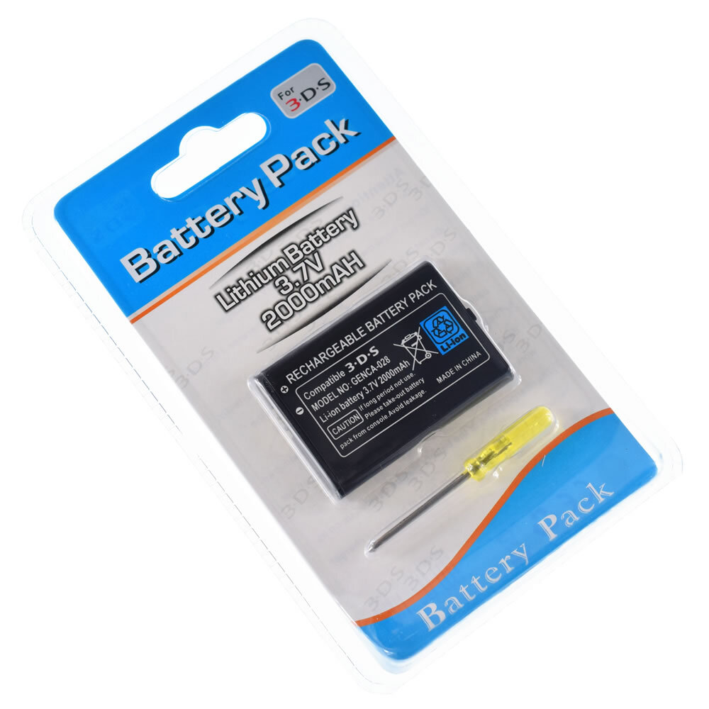 2x Battery for Nintendo 3DS, Wii U Pro Controller, Switch Pro Controller HAC-013