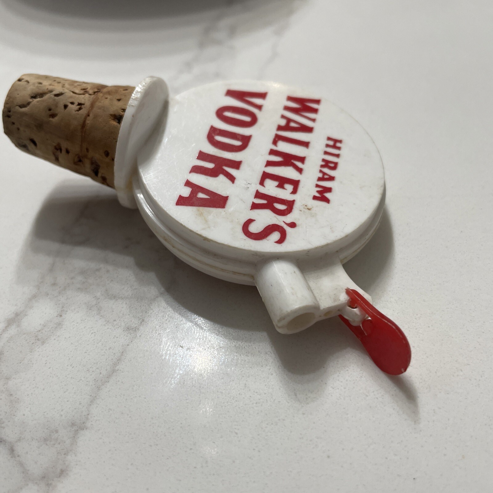 Vintage Hiram Walker's Vodka Bottle Pourer Pour Spout