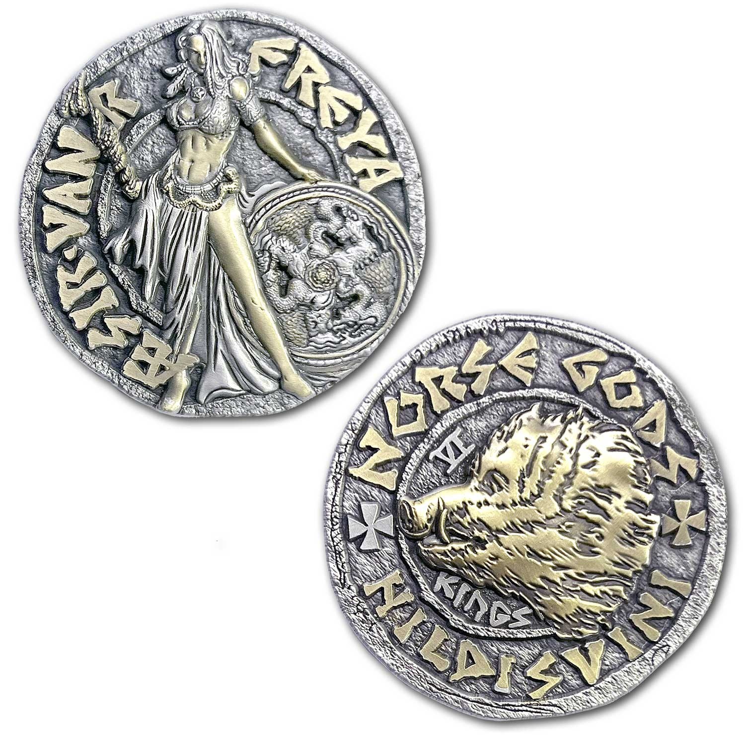 Freyja Viking Goddess of Love, Beauty, Fertility, Sex, Ancient Collectible Coin