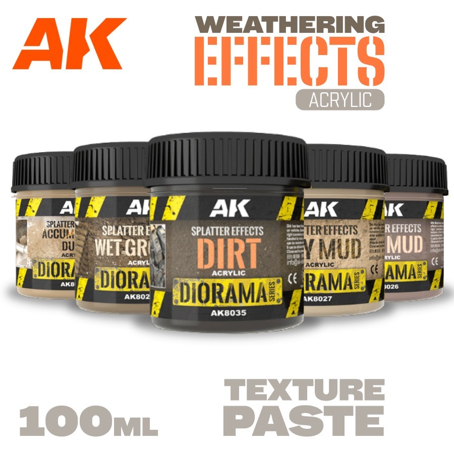 AK Interactive: Weathering Effects Acrylic Texture Paste - Splatter FX - 100ml