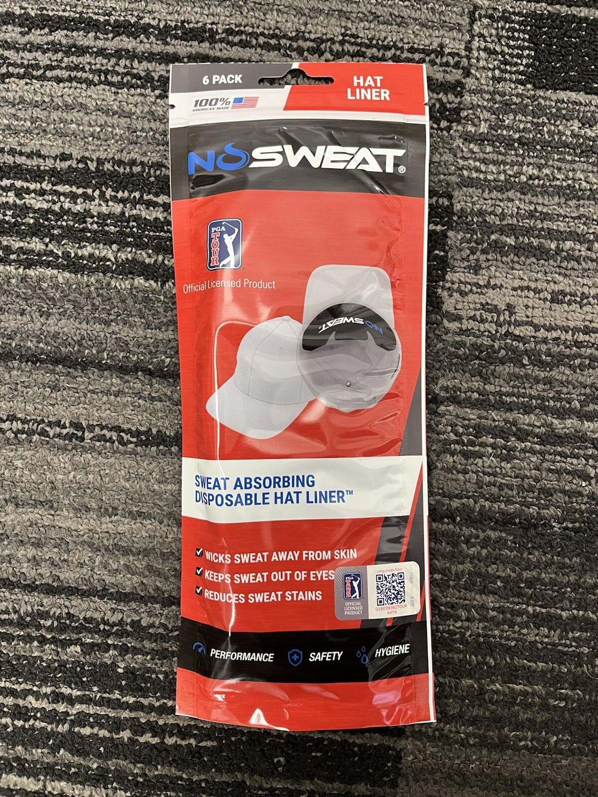 NoSweat Hat Liners - Sweat Liner For All Hat Types 6 Pack