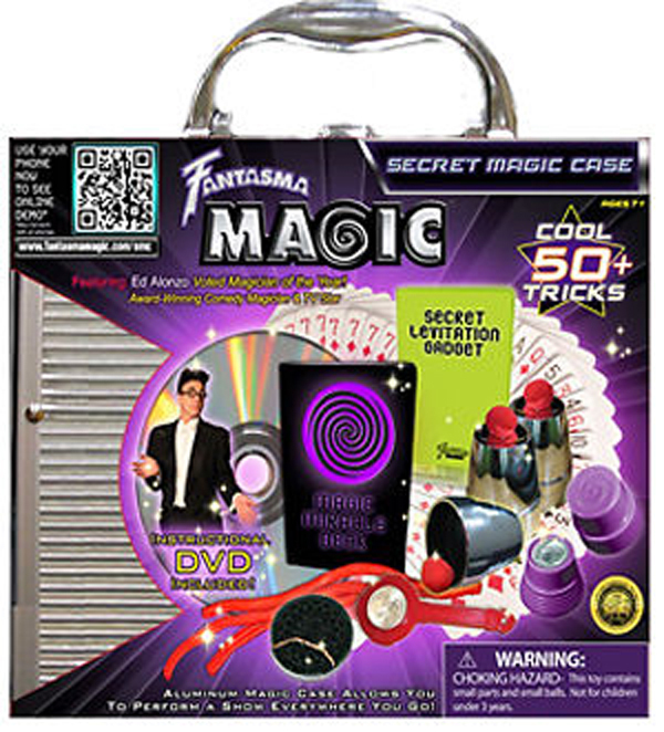 NEW Secret Aluminium Magic Case & DVD - 50 routines to master - IBM Endorsed