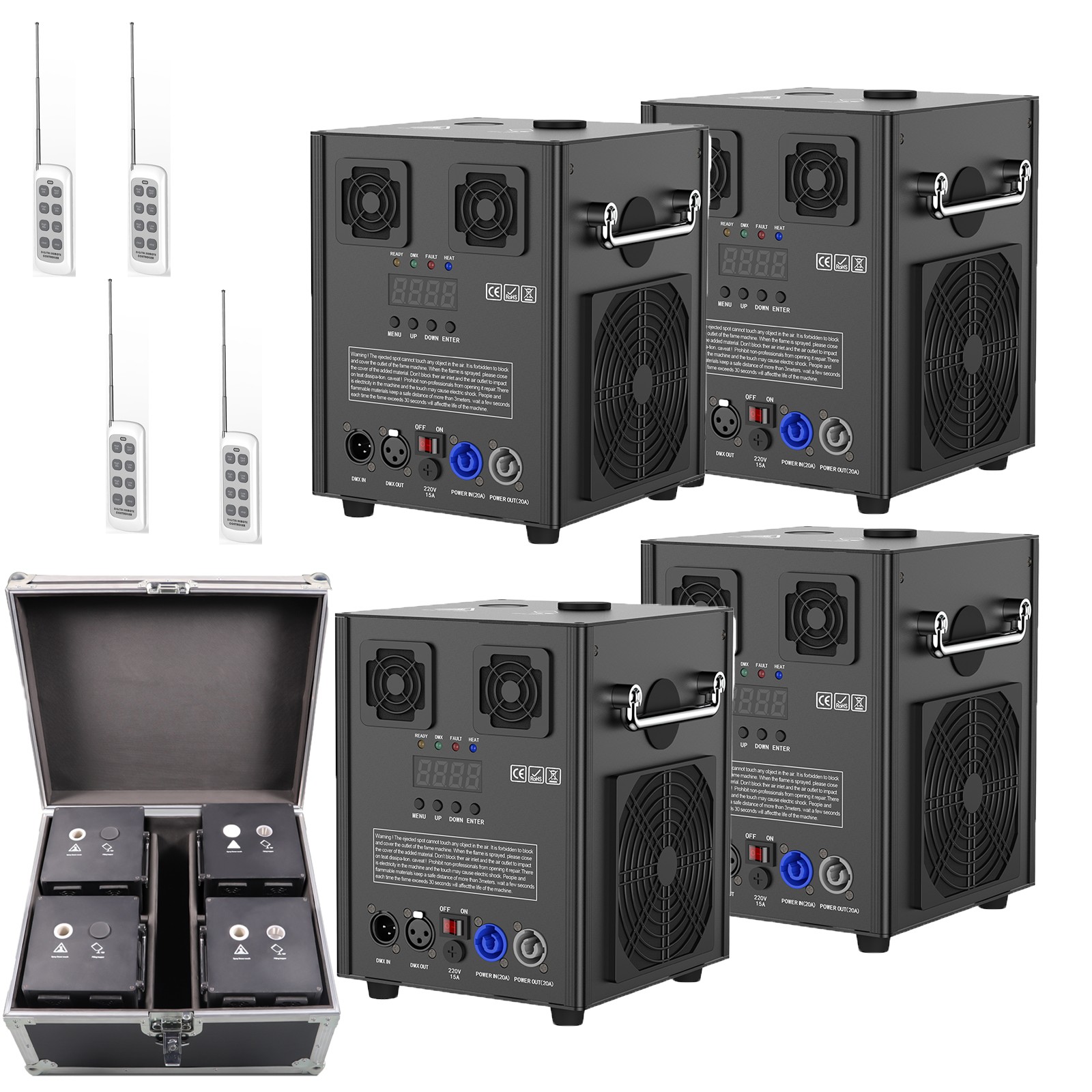 Large Cold Spark Firework Machine 700W Stage Effect DMX Wedding Show w/Case