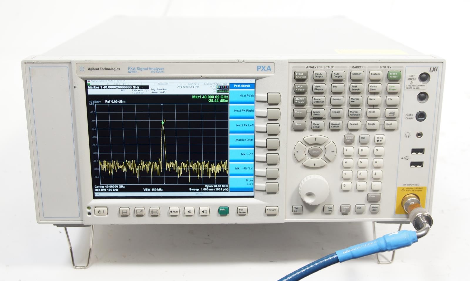 Agilent N9030A 3Hz to 50GHz PXA Signal Analyzer OPT 550 EP1 LFE LNP MPB NFE P50