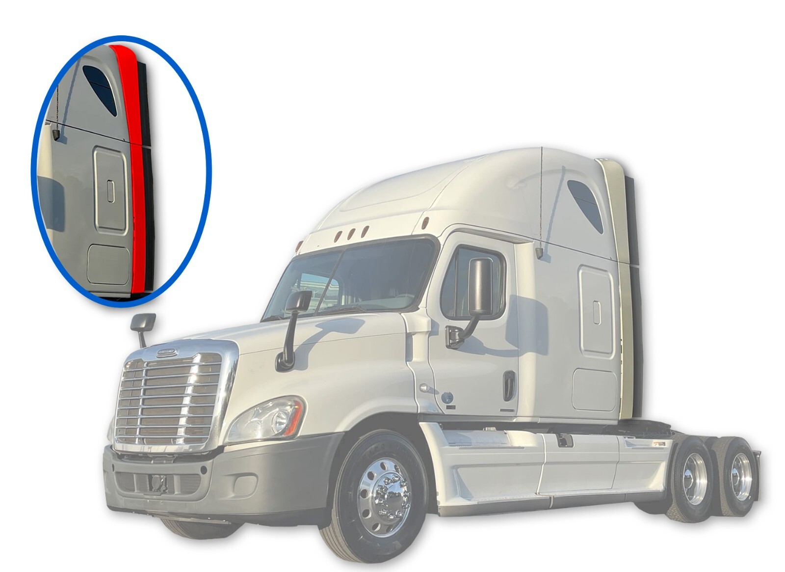 Bottom Cabin Wing Fairing Narrow Version Left Freightliner Cascadia 2008-2017