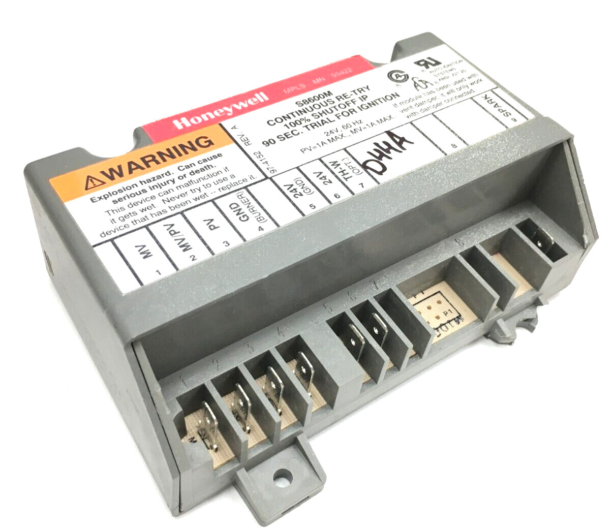 Honeywell S8600M1005 (broken housing) Continuous Retry Control HQ1005651HW #D44A