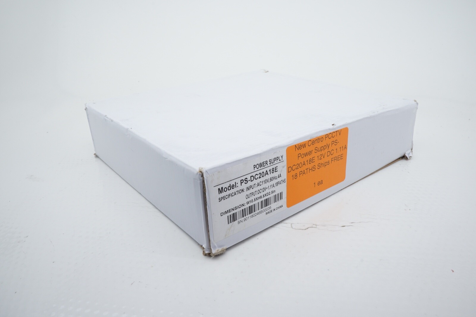 New Centro PCCTV Power Supply PS-DC20A18E 12V DC 1.11A 18 PATHS Ships FREE