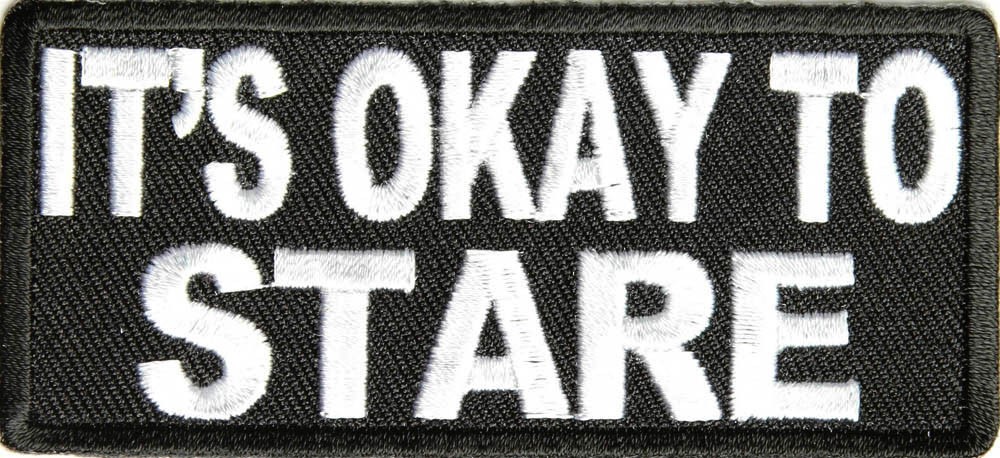 IT'S OKAY TO STARE PATCH
