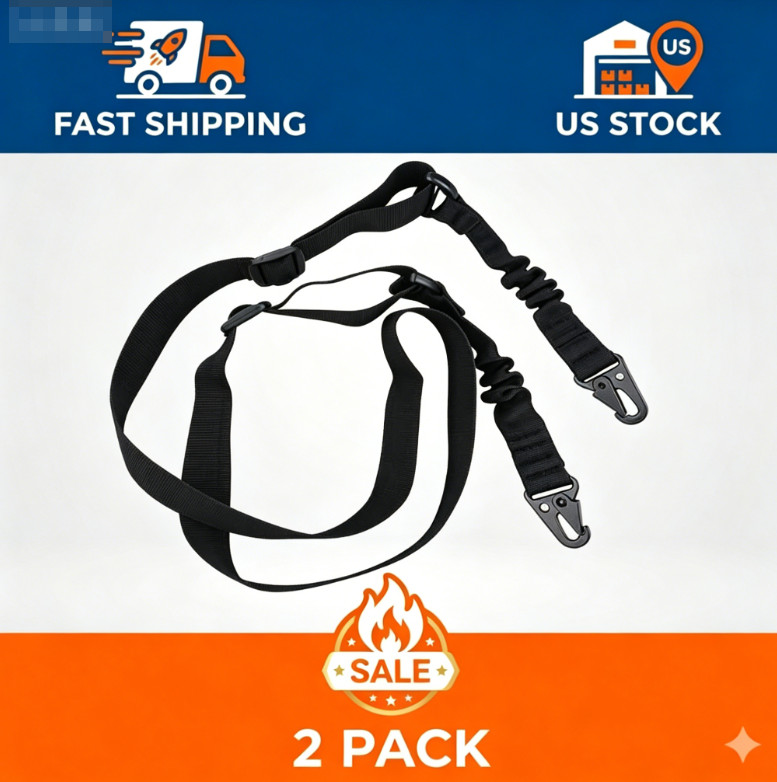 2 Pack Multi-Use Outdoor Adjustable Sling, Dual-Point Strap for Camera & Hiking