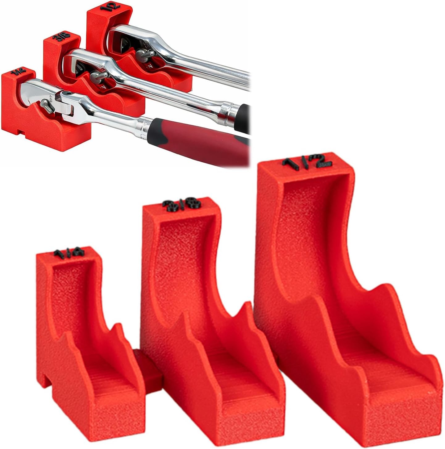 Magnetic Ratchet Organizer 3-Piece Set (1/4", 3/8", 1/2") – Magnetic Ratchet H