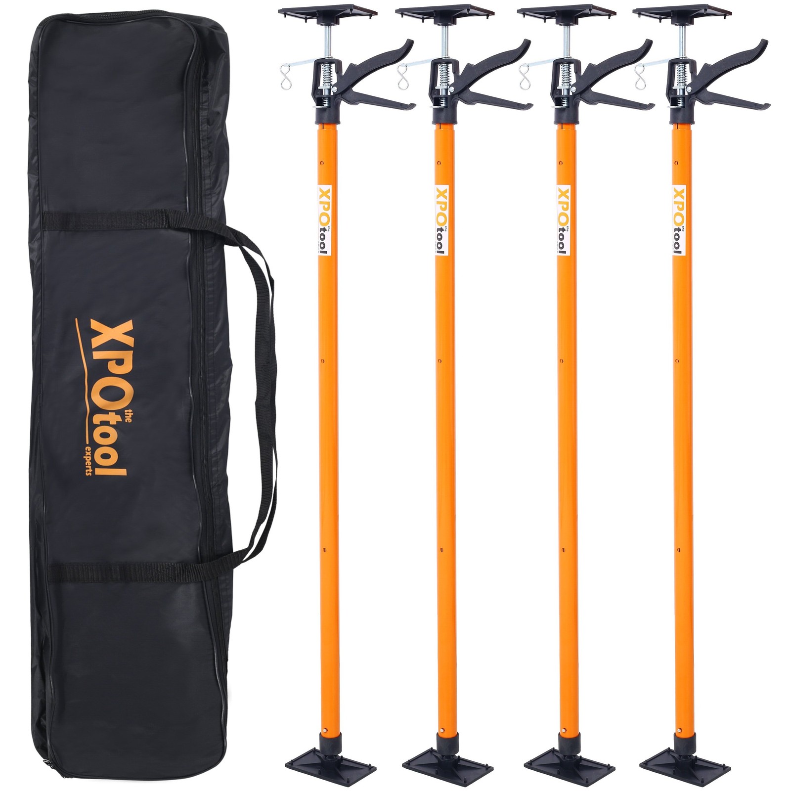 4 Pack Adjustable Cabinet Jacks Support Pole 45"-114" for Installing Cabinets
