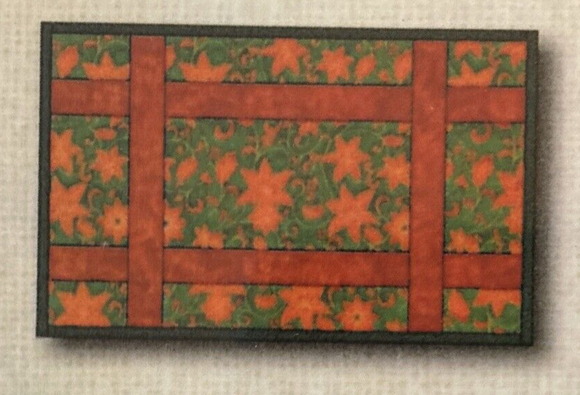 Rare QP Quilts & Co. GIFT BOX Quilt Placemat 2013 pattern only