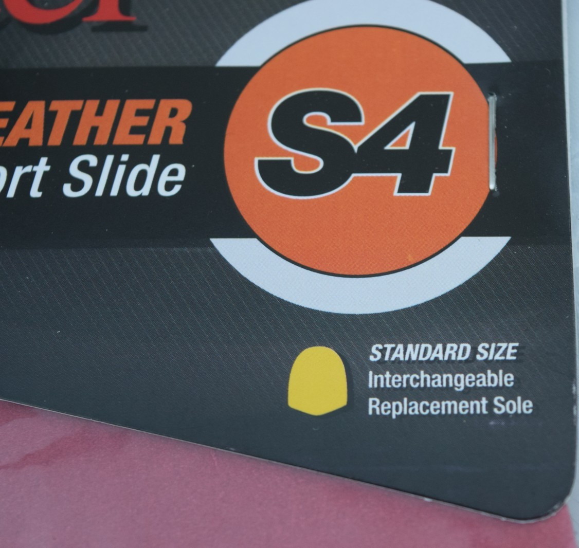 Dexter Red Leather Short Slide S4 Interchangeable Replacement Sole Standard Size