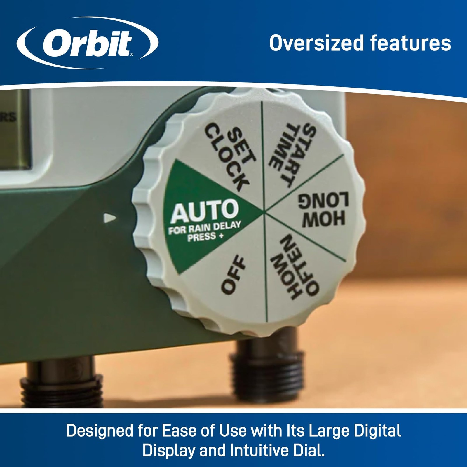Orbit Programmable Digital Hose Watering Timer - 3 Outlet - Battery Powered -...