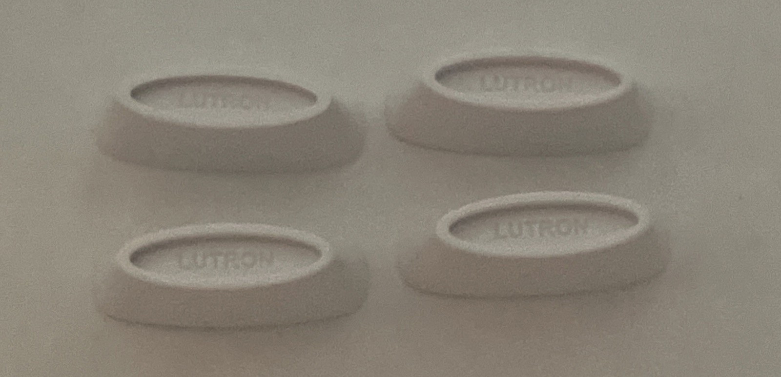 NEW qty.4 Lutron White Light Switch Knob Slider Slide Replacement