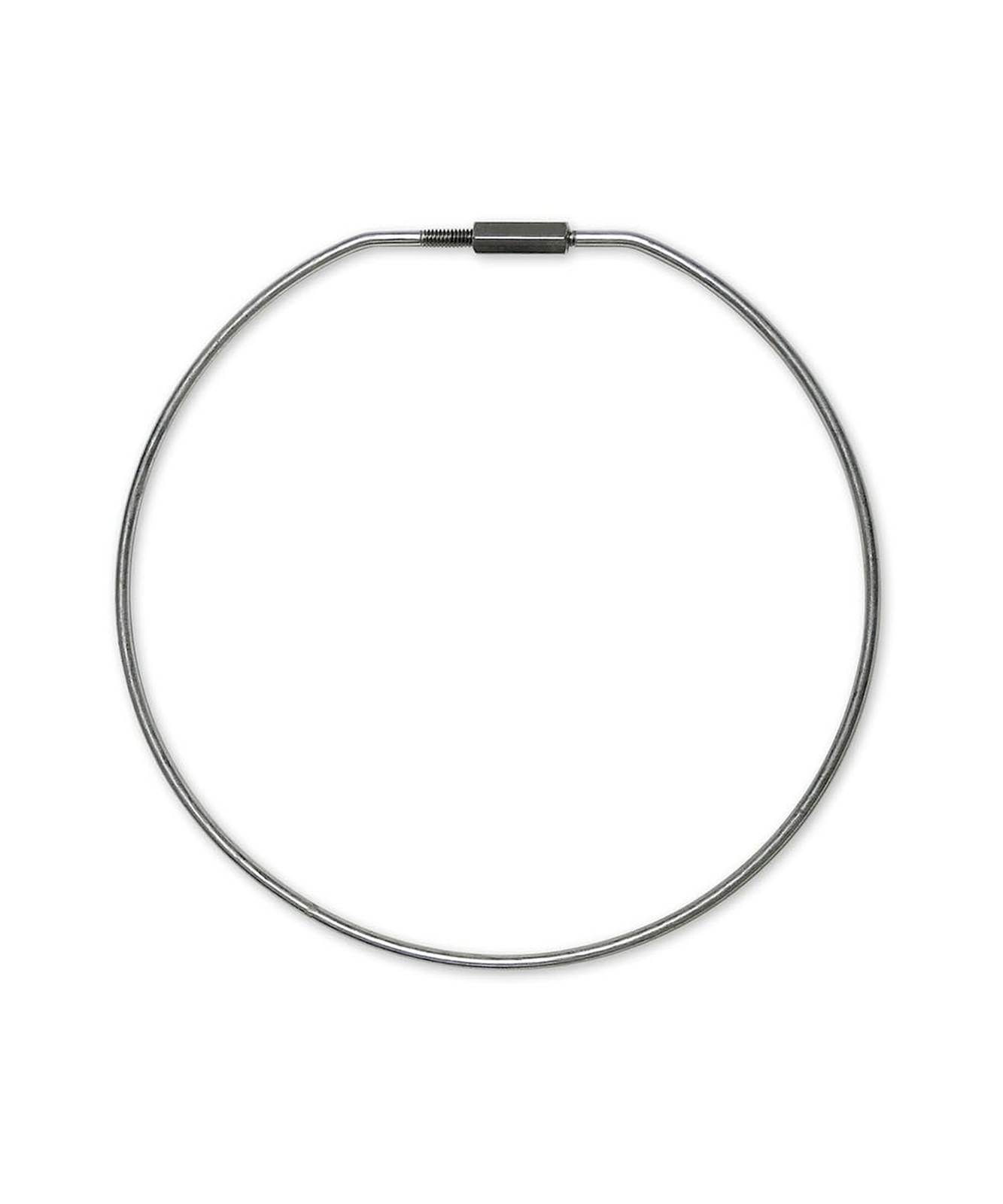 Lucky Line 8" Threaded Locking Key Rings, 1 Key Ring (7981),Silver Silver