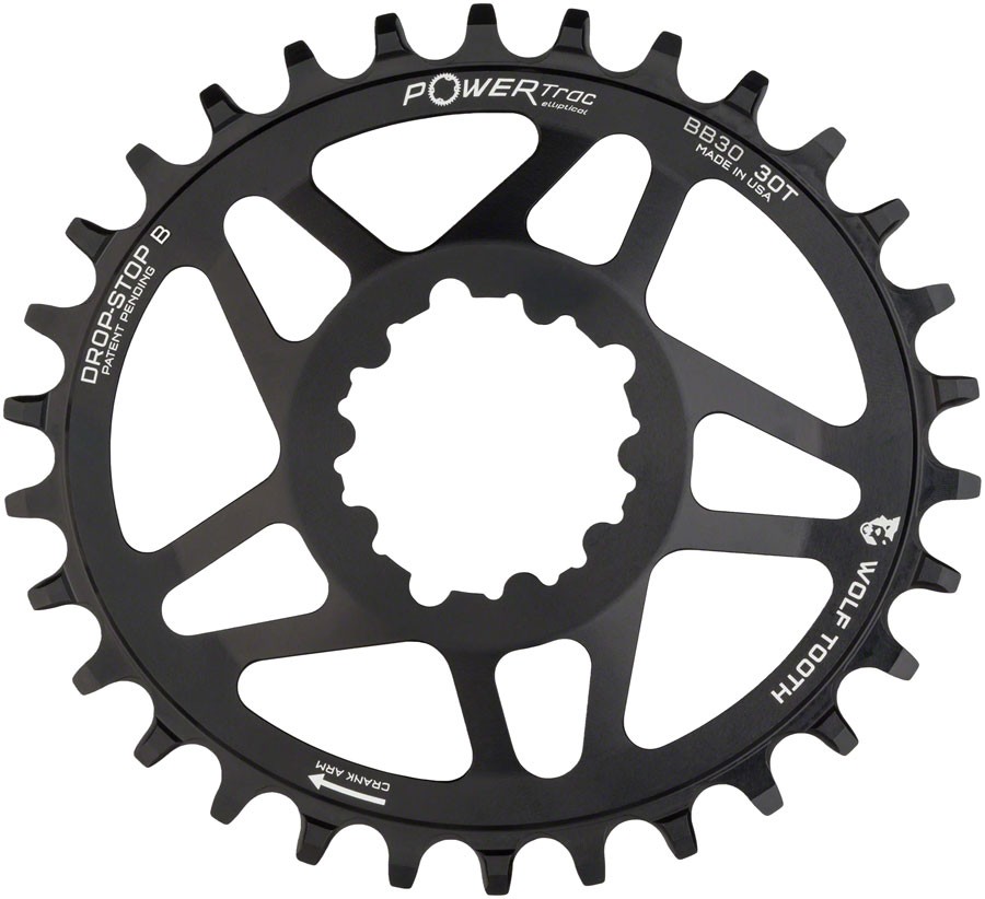 PowerTrac Elliptical SRAM 3-Bolt Direct Mount Chainrings - Wolf Tooth Elliptical