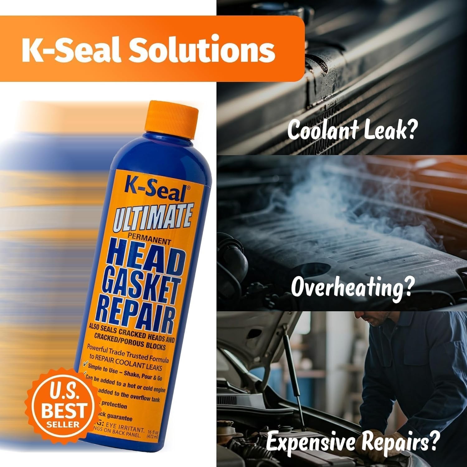 Reliable 16oz Head Gasket Sealer – Stop Coolant Leaks with Ease and Confidence