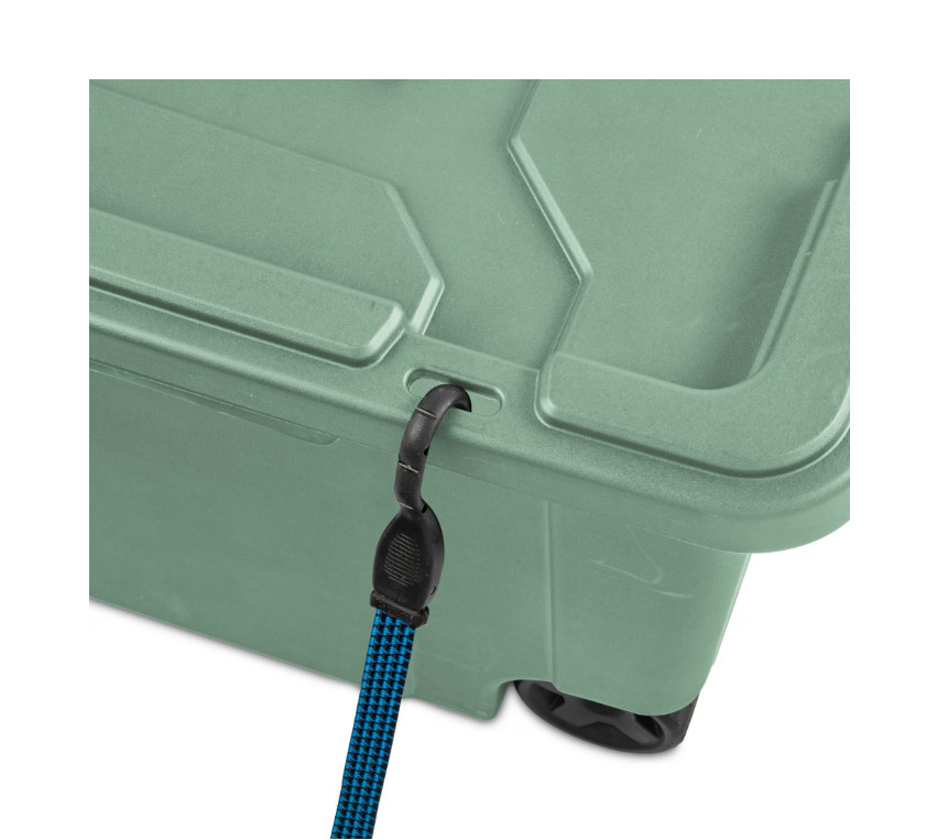 2 pack Sterilite Extra Large Storage Bin, 40 Gallon Wheeled with Handle, Green