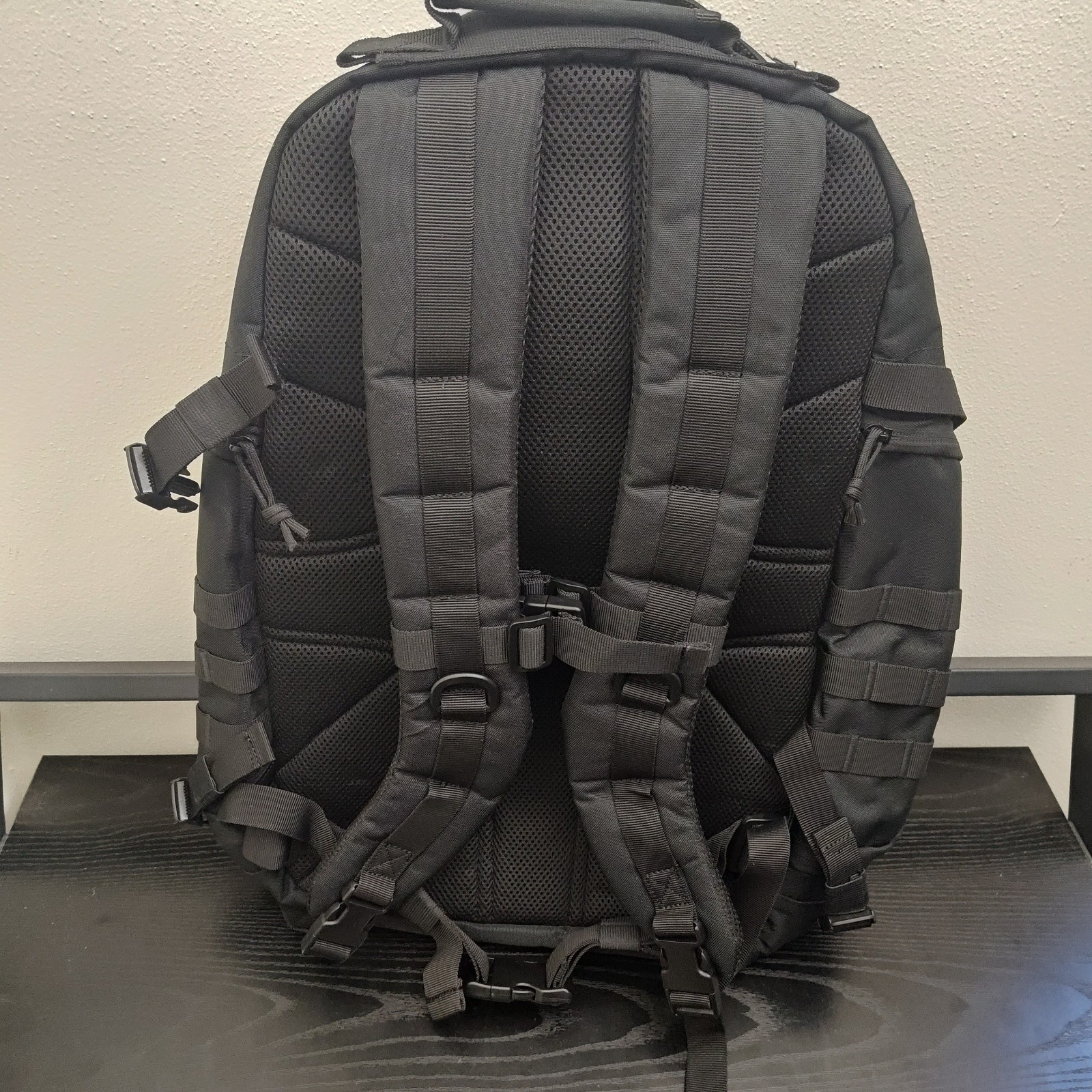 HIGHLAND TACTICAL Foxtrot Black Backpack Web Molle NWT
