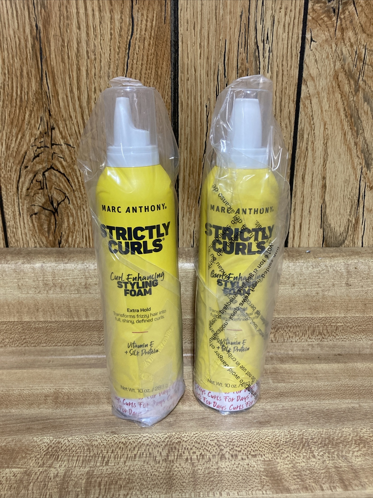 2 Pack Marc Anthony Strictly Curls Styling Foam Extra Hold Mousse 10 oz New