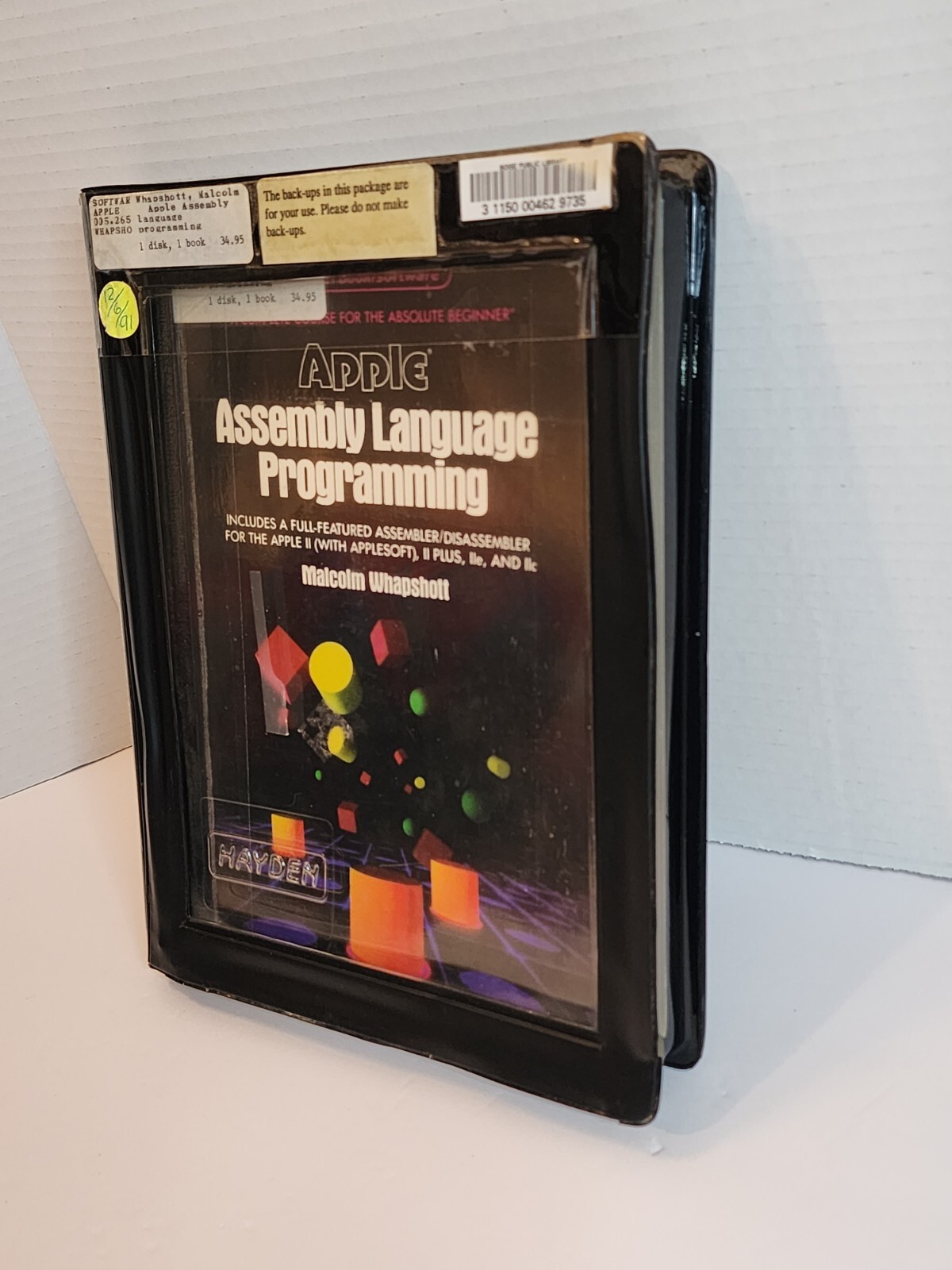Apple Vintage 1984-Assembly Language Programming-Malcom Whapshott-W/Case & Disc
