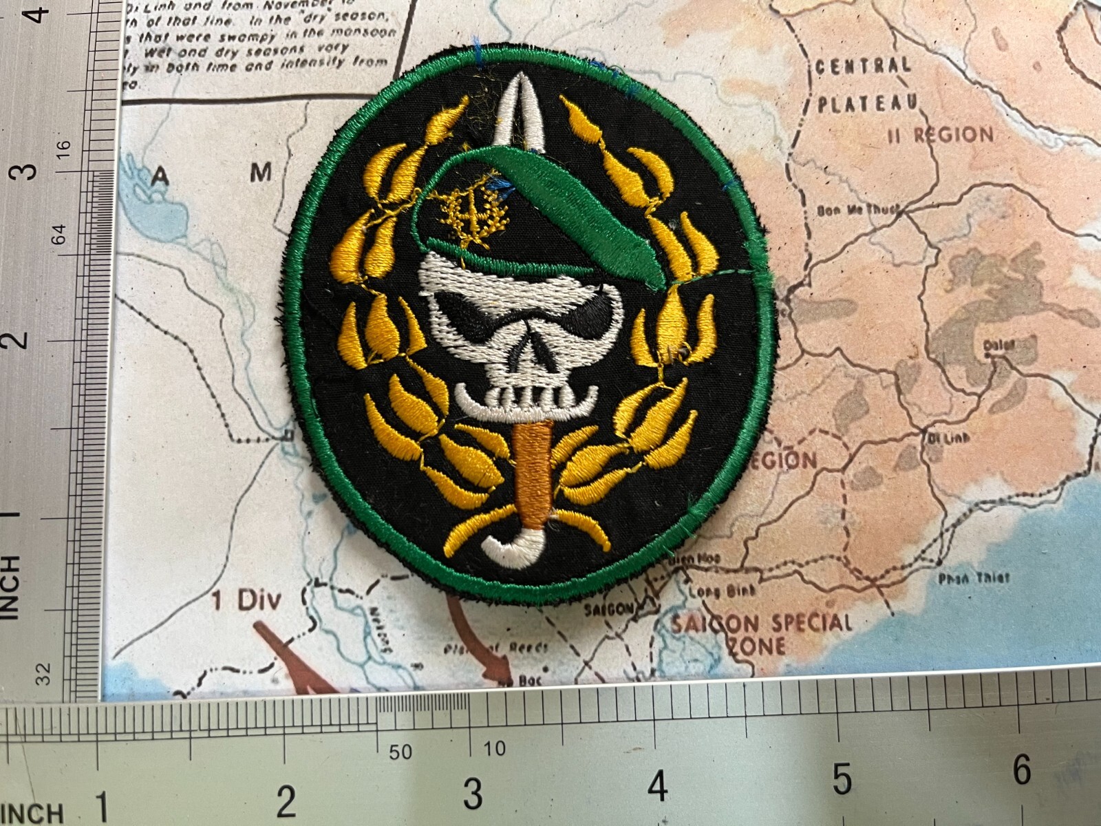 PATCH , ussf , skull , macv sog patch , vietnam War Patch ,  P1