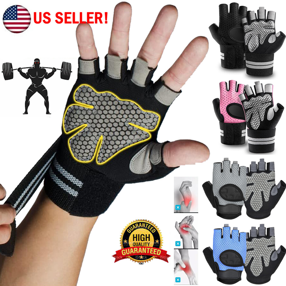 Workout Gloves Weight Lifting Gloves With Wrist Support Gym Fitness Men & Women