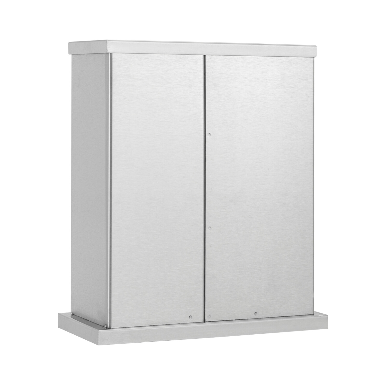 Stainless Steel 3-Compartment Utensil Dispenser for Forks and Spoons