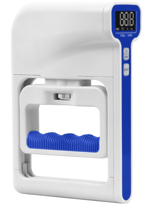 Dinamómetro digital 120kg para medir fuerza de agarre con pantalla LCD, Nuevo