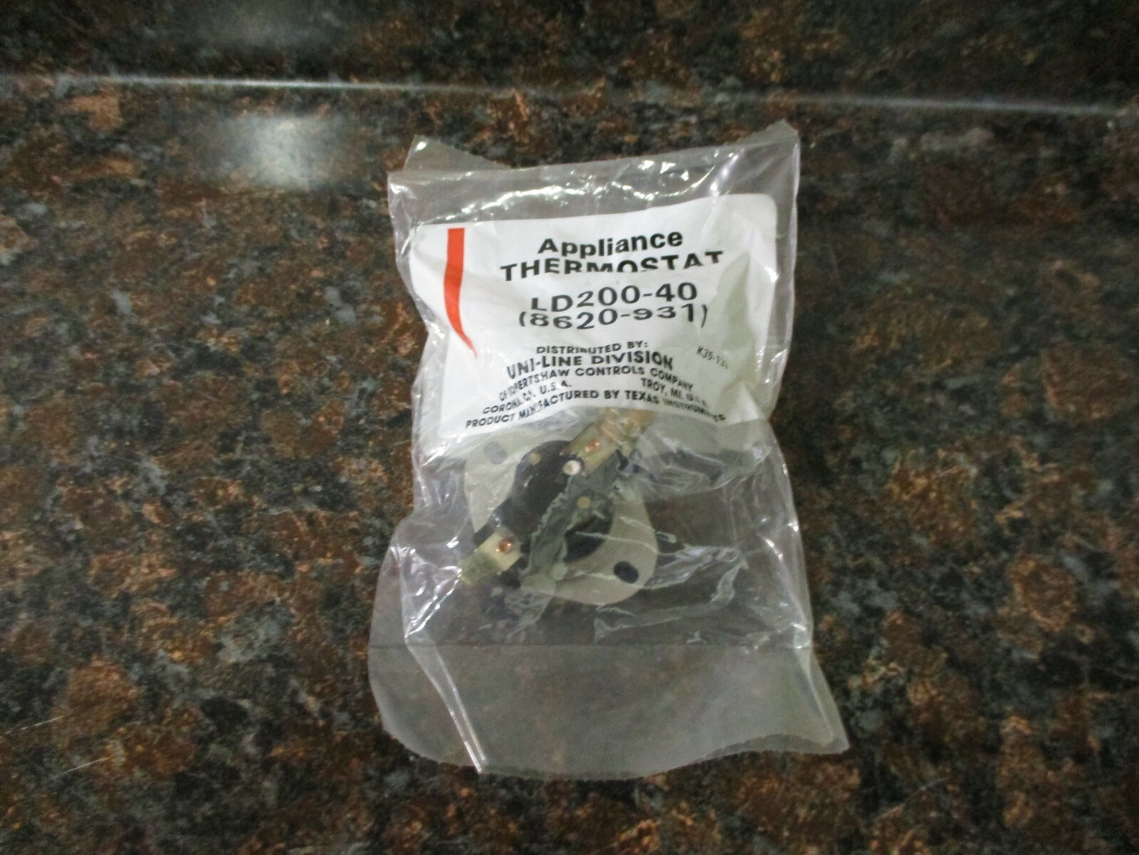 WESTWARD/GEMLINE DRYER THERMOSTAT LD200-40 NOS FREE SHIPPING