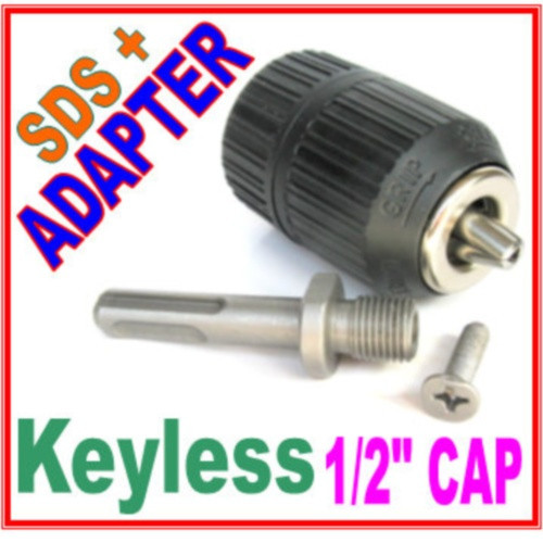 1 pc SDS plus Adapter & 1/2" CAP Drill Keyless Chuck sct