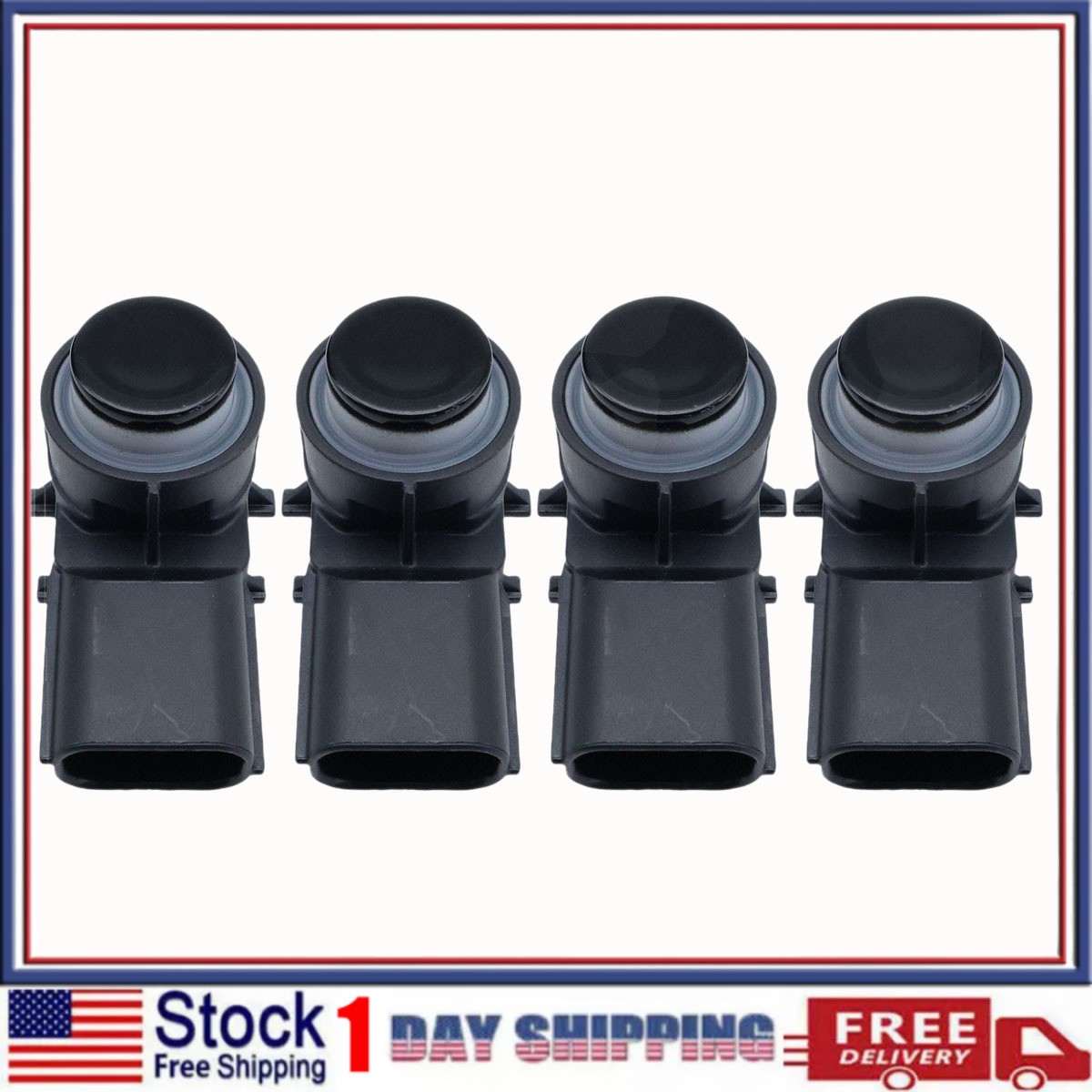4Pcs Black Parking Aid Sensor For 2023-2026 Honda HR-V 39680-3T0-J01
