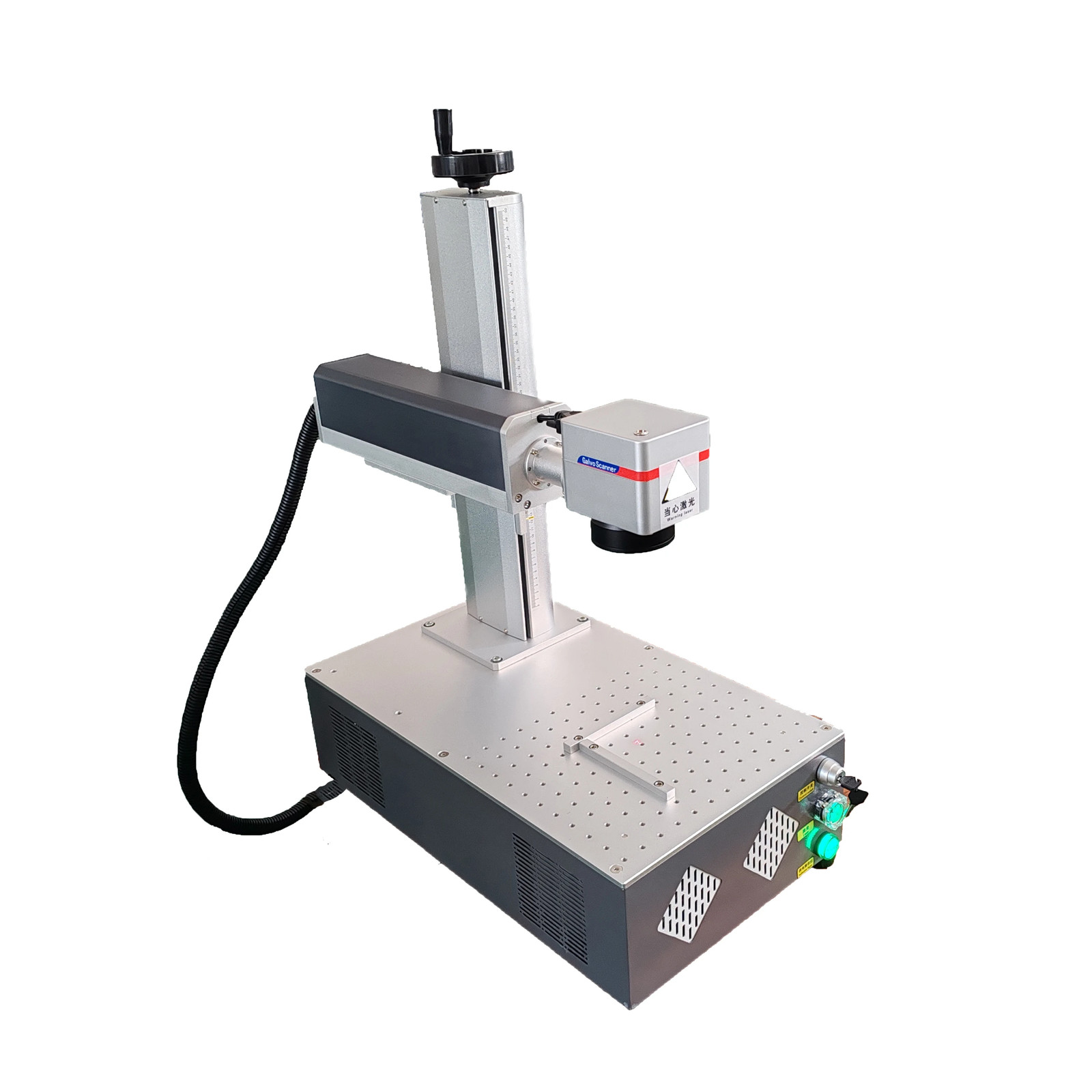 20w Desktop laser marking machine, metal nameplate engraving machine