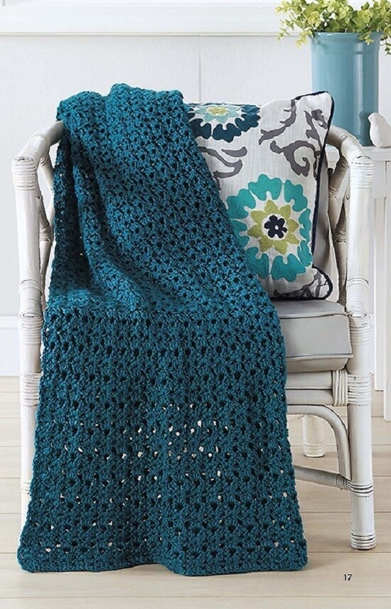 Crochet Pattern Book MAKE In A WEEKEND AFGHANS ~ 10 Designs