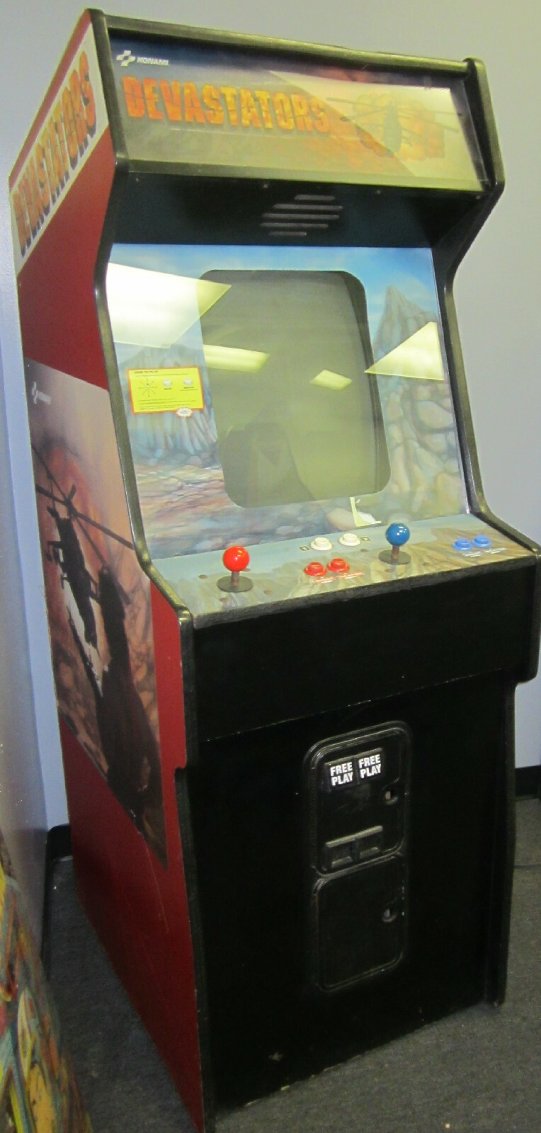 DEVASTATORS ARCADE MACHINE by KONAMI 1988 (Excellent Condition) *RARE*