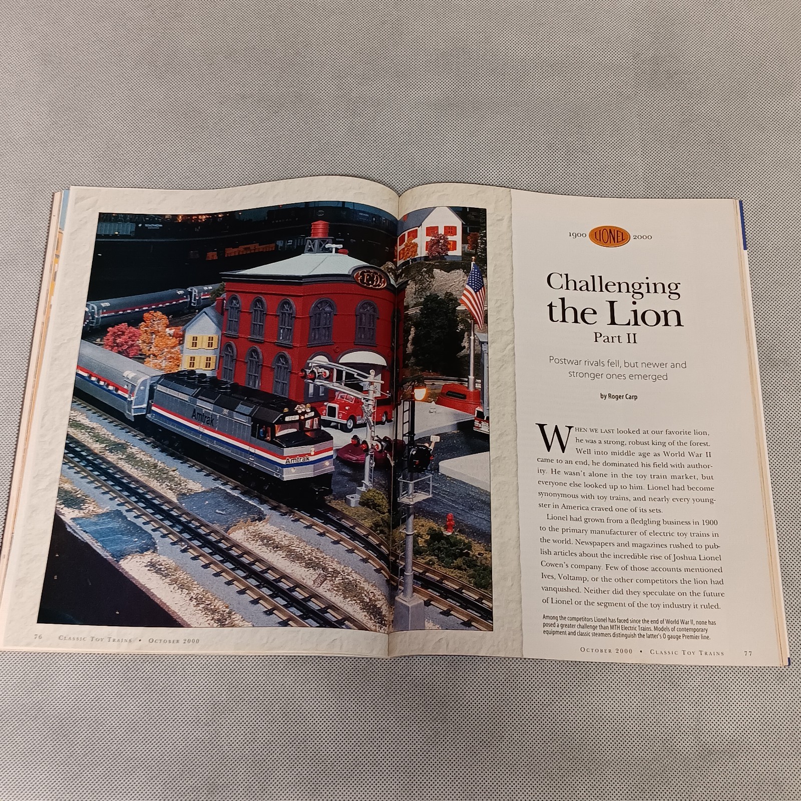 Classic Toy Trains Magazine October 2000