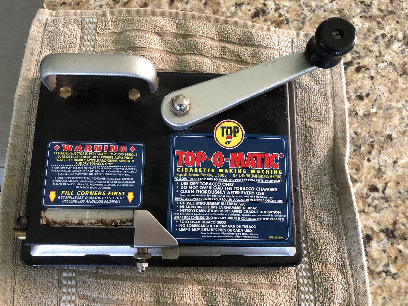 (QTY 2), Top-O-Matic Cigarette Rolling Machine, Preowned