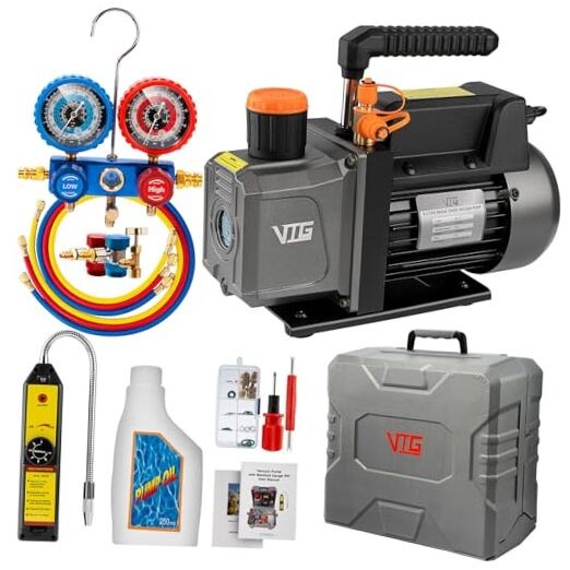 4.5 CFM AC Vacuum Pump and 4.5 CFM&3 way(R134a R22 R410a R404a Compatible)