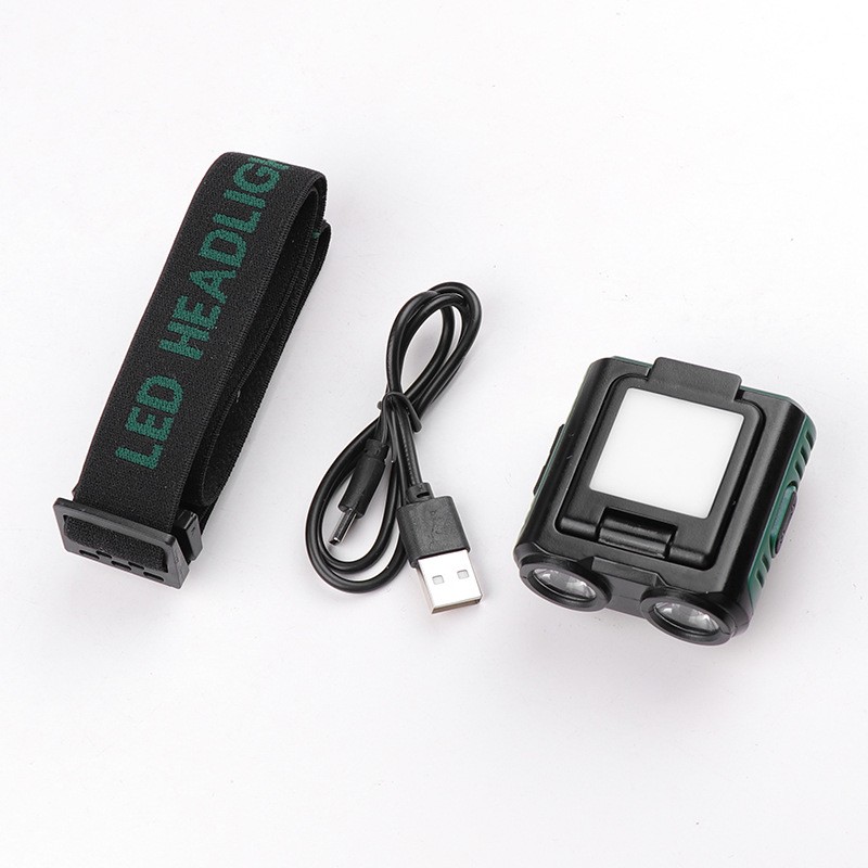 Headlamp Sensor Led Cob Usb Rechargeable Head Flashlight Built-in Battery New
