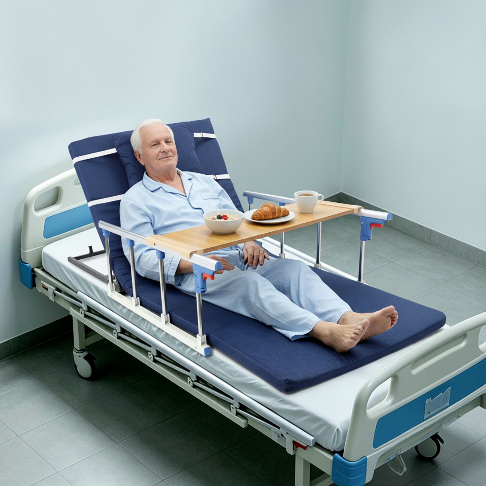 Electric Bed Lifting Backrest, Adjustable bed Lifting Backrest With Guardrails