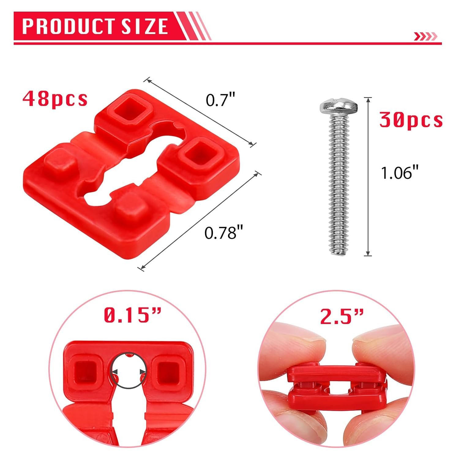 48 Pcs Switch and Receptacle Spacers, Plastic Switch and Receptical Spacers f...