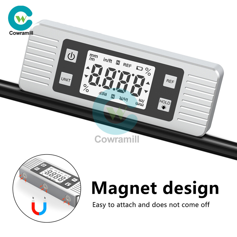 3 in 1 LCD Digital Protractor Inclinometer Magnetic Angle Finder Level Gauge