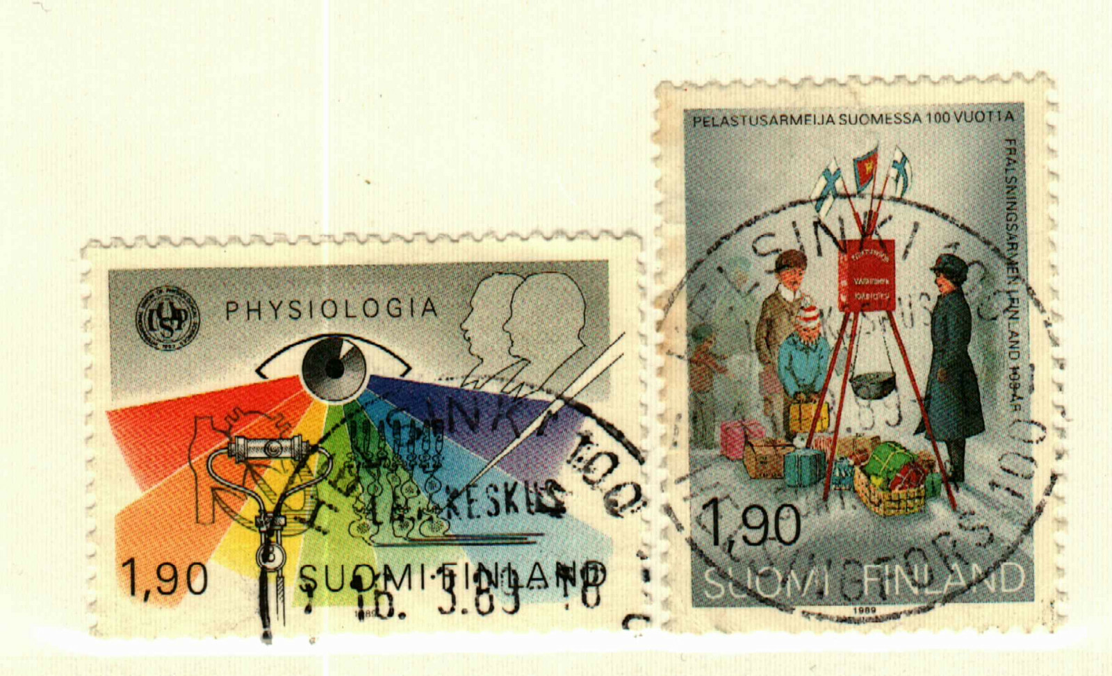 Finland #787,789 used