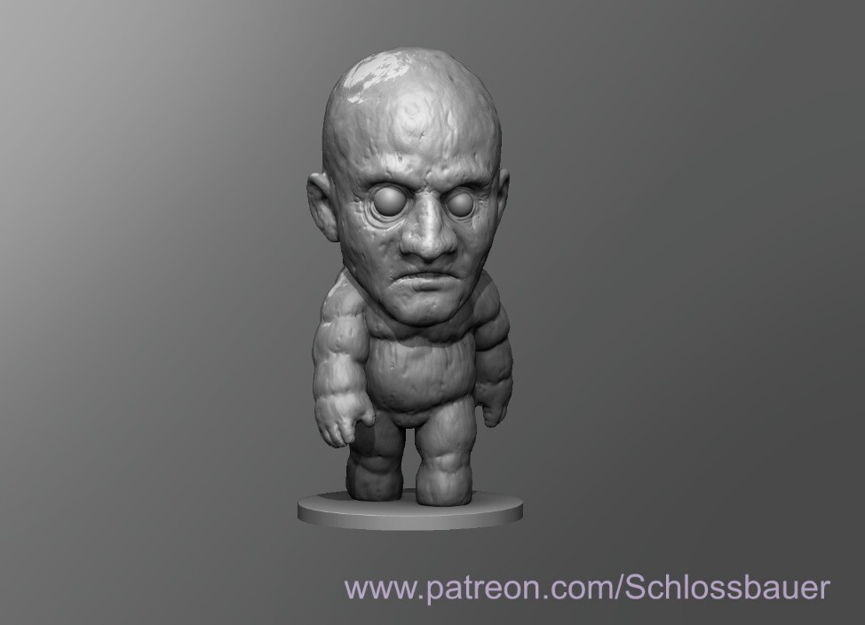 Ao Oni Demon Creature Monster Manual 28mm Scale DND D&D Miniature SB