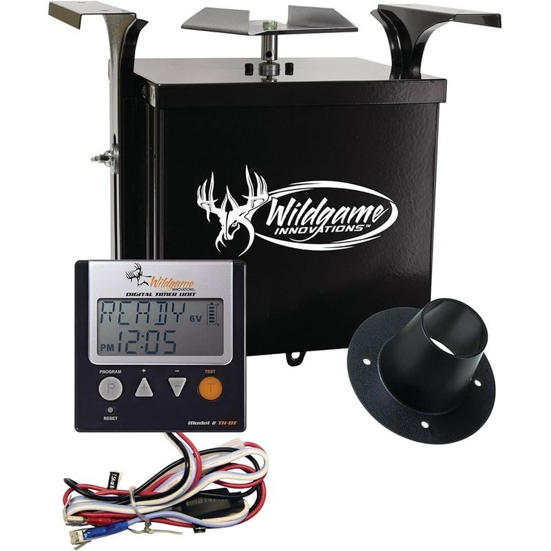 Digital Game Feeder Kit Adjustable Timer Deer Attractor Weather Resistant 360°